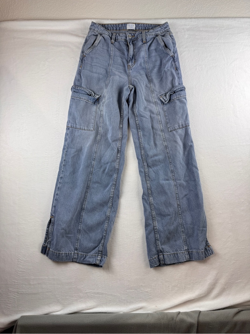 Time and‎ Tru Wide Leg Jeans Size 2 | Light Wash High Rise Denim Y2K Style